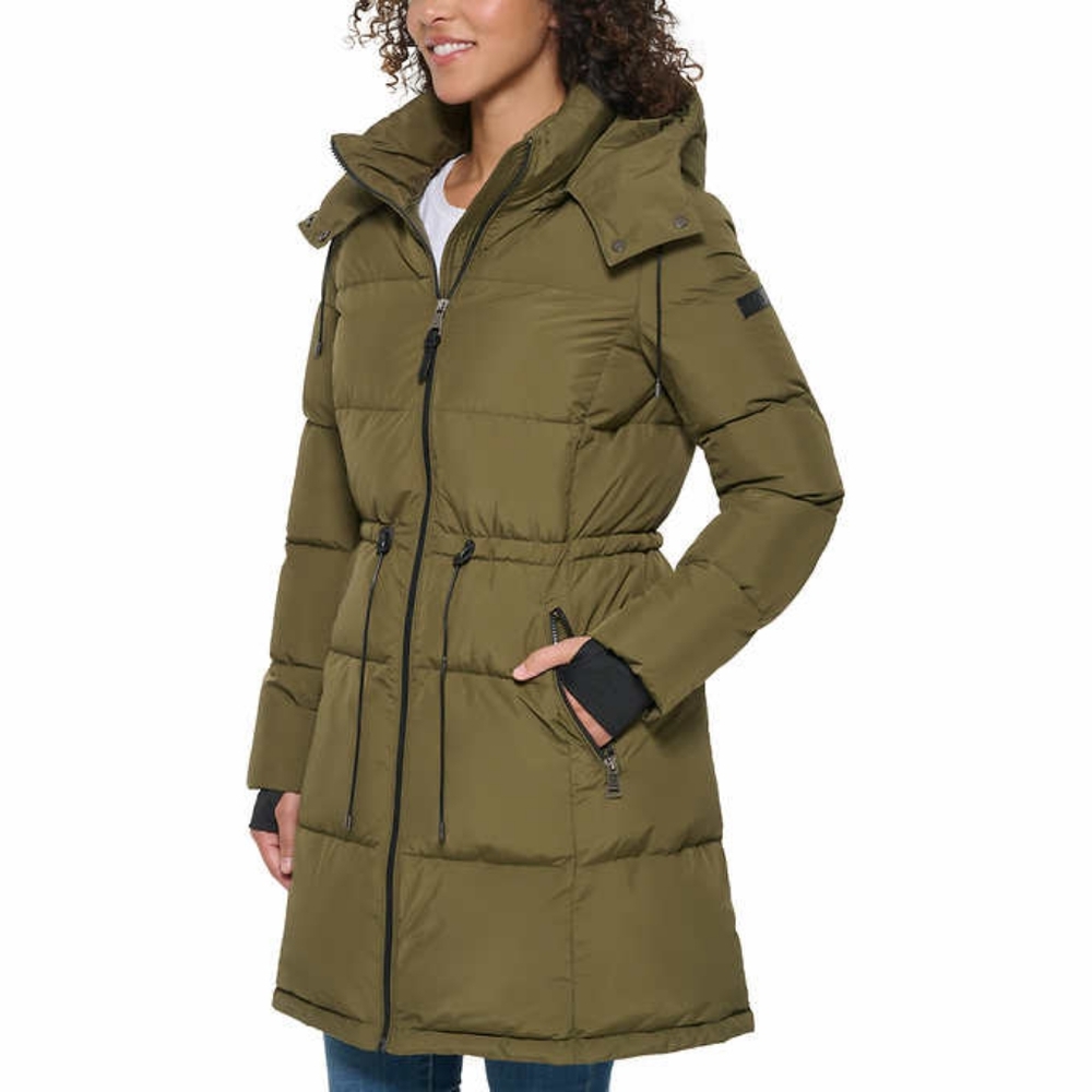DKNY Ladies' Puffer Jacket, GREEN